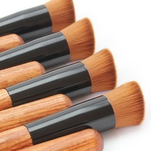 2015 Free Shipping Powder Brush Wooden Handle Multi Function Blush Brush Mask Brush Foundation Makeup Tool