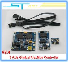Drop shipping 2014 New Latest Version Original Alexmos 3 Axis Firmware Simple Brushless Gimbal Controller V2.4 FPV Photography