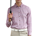new arrival spring summer men shirt long sleeved slim shirt men plaid cotton shirts