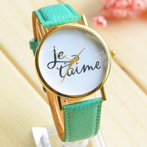 2015 Hot Summer Watch Female personality leather watch High quality variety of colors quartz watches Round