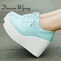 Wedge high heels mujer Platform Heels ladies Canvas Shoes Stylish and comfortable platform shoes casual shoes
