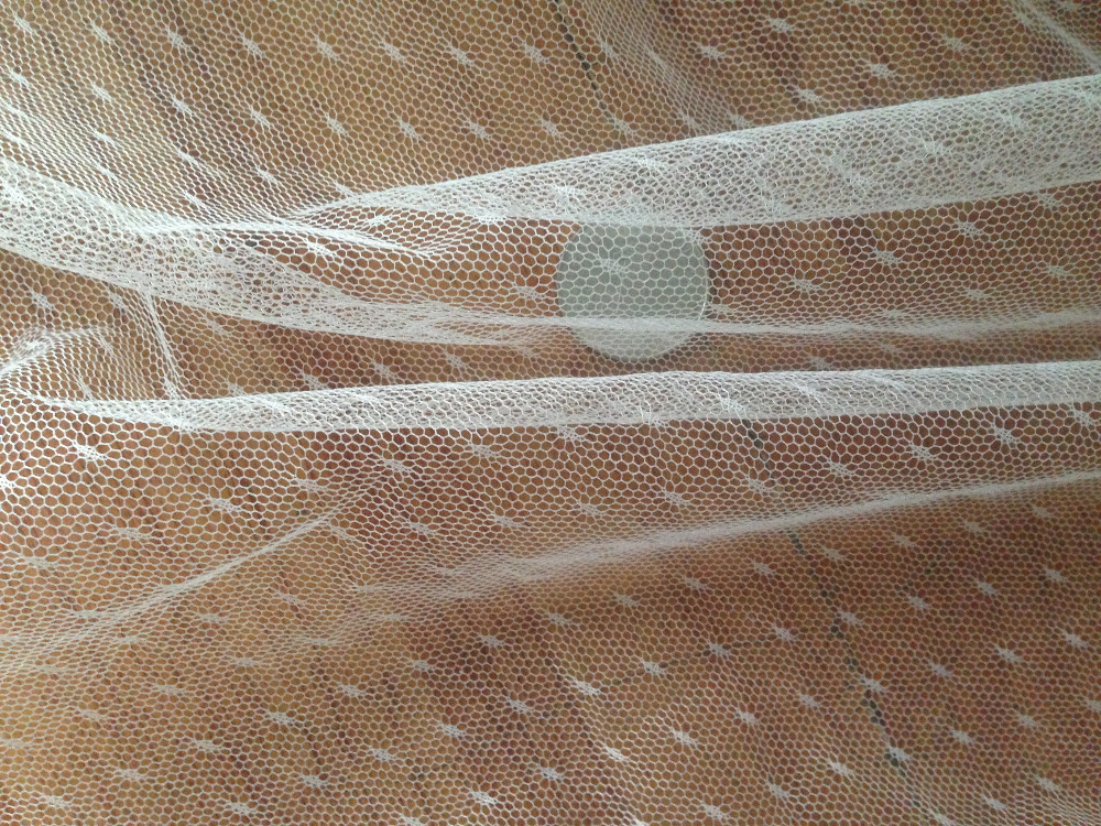 Pattern Mesh Fabric | 160cm 63 quot width 5yard ivory dot spot pattern sheer mesh Pattern Mesh Fabric | 160cm 63 quot width 5yard ivory dot spot pattern sheer mesh