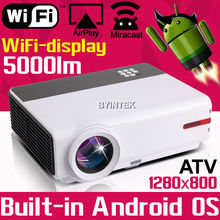 Online Watch Newest Movie Film Home Theater Play Game Smart 1080P TV Video HDMI USB LCD fuLL HD LED Android Wifi Projector