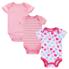 3pcs lot Baby Romper 2015 Summer Baby Clothing Newborn Baby Boy Clothes Baby Overall Bebe Clothes