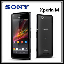Original Refurbished Unlocked Sony xperia M C1905 cell phone Dual core Android OS 5MP Camera GPS