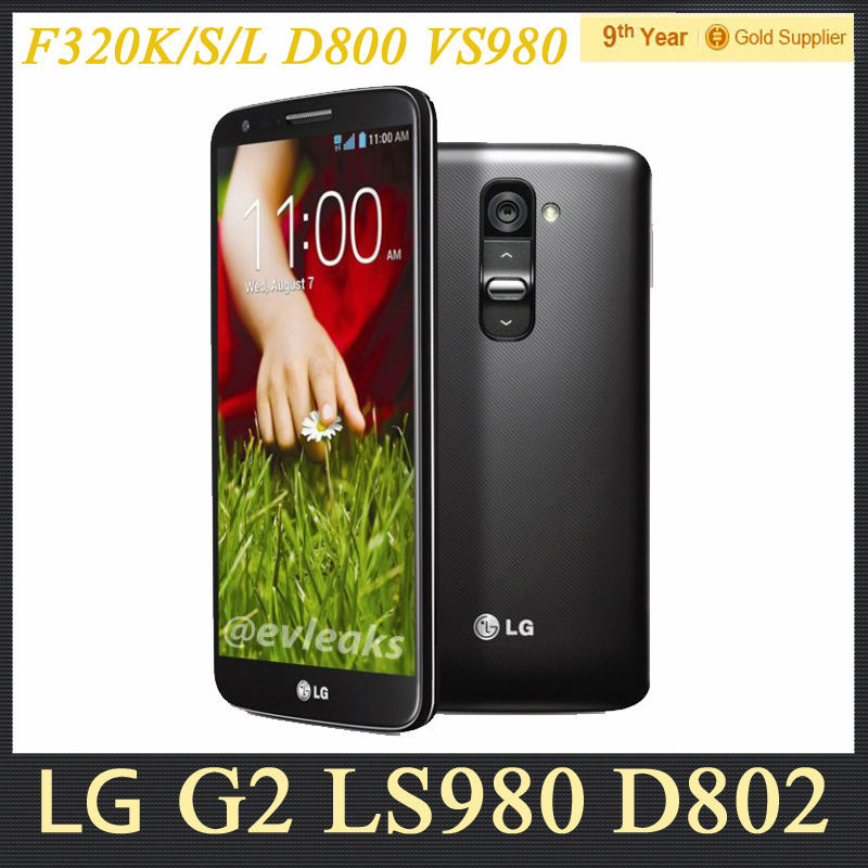 LG G2 Original Phone LG G2 F320 D800 D802 D805 LS980 VS980 Qual core Cell Phone