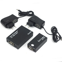 Vga UTP 1 x 1 сплиттер удлинитель по Cat5 кабель до 300 м с аудио
