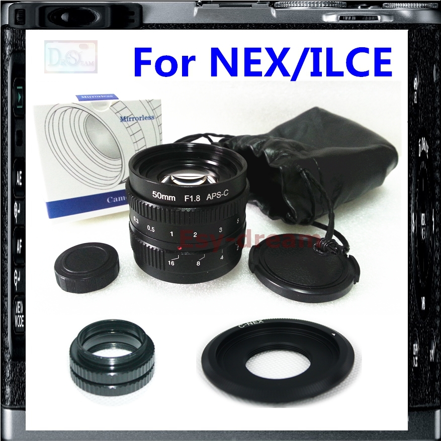 50  F1.8    + C    Sony NEX3C NEX5C NEX6 NEX7 NEX-F3 NEX-C3 A3000 A6000 A5000 A5100 A6300 