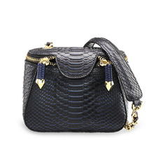 2015 New Style Fashion snake skin PU leather messenger bags women handbag designer brand high quality
