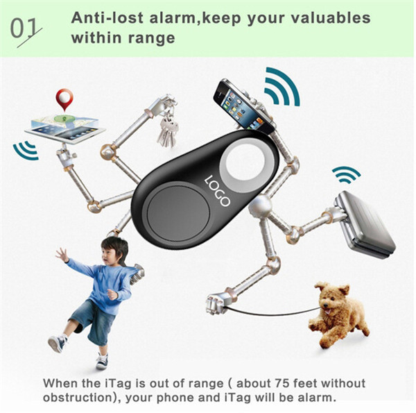 Smart Bluetooth Finder Anti Lost Wireless Alarm Tracker for Android iPhond Smartphone White Black Green Ping Colorful (7)