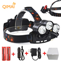 8000Lumen UV Red Laster XM L T6 2Q5 LED Headlamp Headlight Fishing Hunting Head Light Lamp