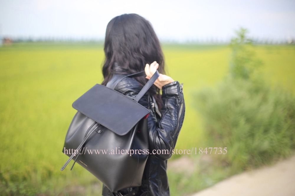 women famous brand backpack 2015 New arrival Mansur Gavriel lady real leather shoulder bag genuine leather female handbag
