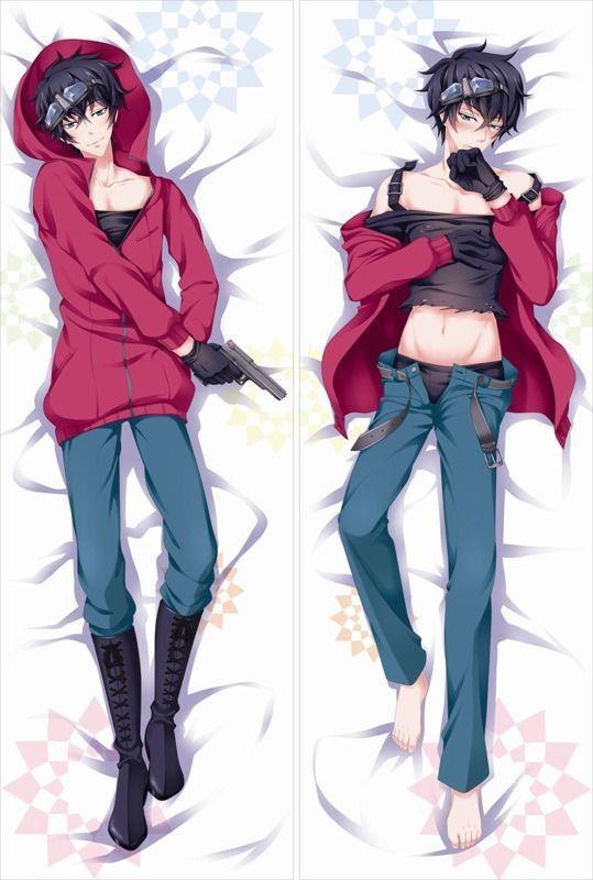 Anime KARNEVAL Gareki Handsome Male BL Dakimakura Hugging Body Pillow Cover...