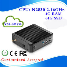 very small Intel Atom2500 X-24X 2g ram 64g SSD micro industrial pc htpc pc case small size cpu Weight 2.5kg