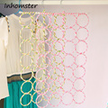 free shipping 2016 Hot 5 sizes hole Ring Shawl Scarf Belt Tie Hangers Slots Holder Hook
