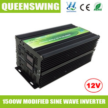 QUEENSWING 1500W portable voltage converter DC12V convert AC220V QW M1500