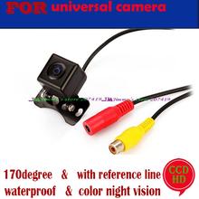 rear view camera ccd/SONY CCD Night color car reversing video system for universal camera front /rear carmera Angle adjustable
