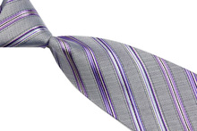 NT0617 Gray Purple Stripes Woven Mens Necktie New Silk Polyester Business Casual Wedding Fashion Knitted Ties