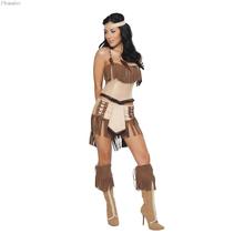 New Arrival Halloween Costume for Women Cosplay Indian tribes princess costume role-play game party girl dress female clothes