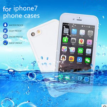 New for iphone7 Waterproof Touch Screen Mobile Phone Shell for Apple 7 Package with Hole plug-in TPU + PC is three Phone case