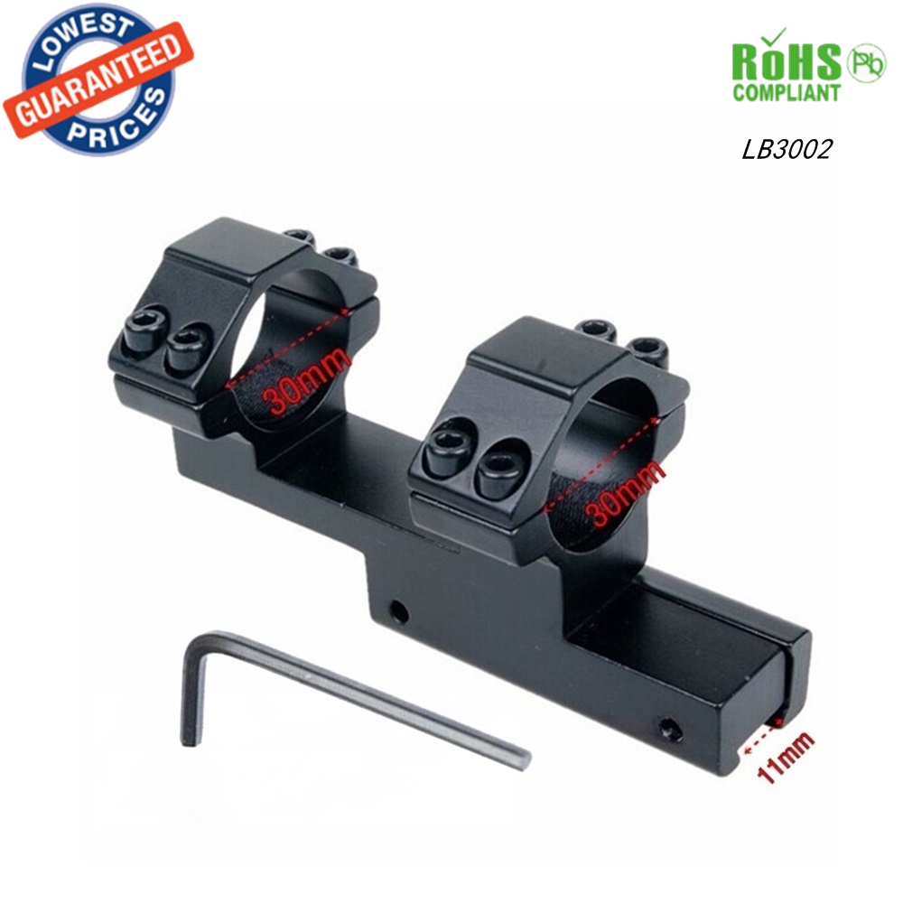1PC LB3002 Dual Ring Ring Telescopic Sights Mount 30mm Picatinny for Flashlight rifle scope mounts tactical hunting