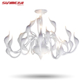 Art Deco European Candle Crystal LED Swan Chandeliers Ceiling Bedroom Living Room Modern Decoration G4 24