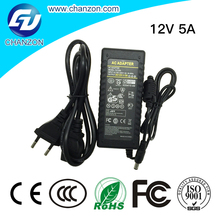 AC to DC 12V 5A EU Plug Switching Power Supply Converter Adapter Power Adapter Transformer for LED Strip 5050 CCTV LCD Monitor