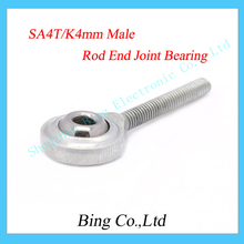 10pcs/lot 4mm Male SA4P/K Threaded Rod End Joint Bearing Metric Thread SA4T/K POSA4 NOS4 SA4P/K for 3D printer part