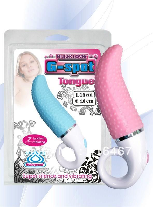 7-speed Vibrating G-spot Tongue,Finger Lover Vibrator,Finger Ring AV Stick,Sex Toys for Woman Free Shipping 30pcs/lot