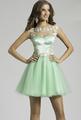 2016 New Arrival MINI Sleeveless Sweetheart AppliquesSequined Off the Shoulder Tulle Cocktail Dresses Hot Sales vestidos