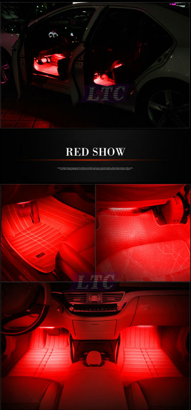 Car atmosphere lights-red