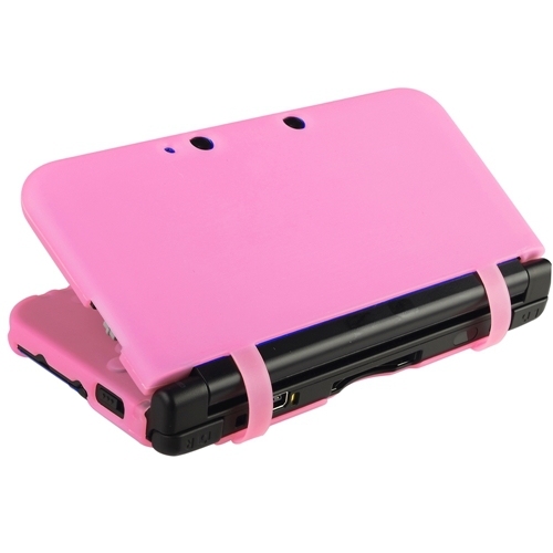 For Nintendo 3DS XL Pink Silicone Skin Case Rubber Soft Coverin Cases