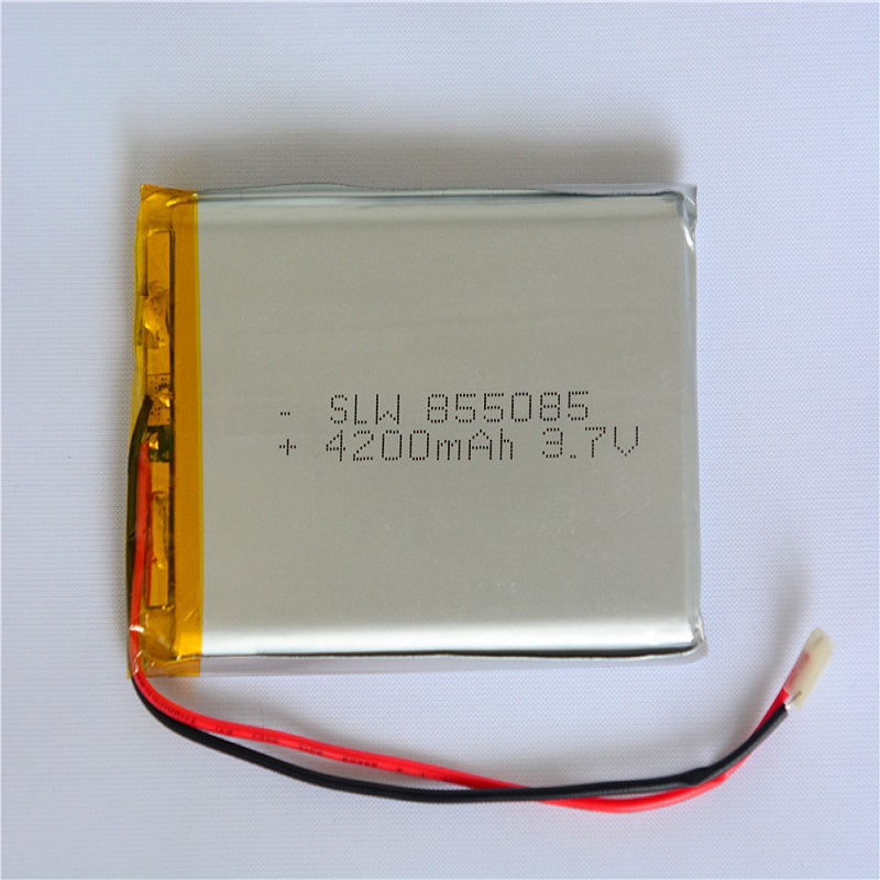 100pcs SLW 855085 3.7v Lithium Polymer Batteries Li-Po 4200mah Rechargeable Lithium Battery Polymer With Wire For Digital Camera