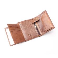 2015 Vintage Men Wallets Brand Leather Purse Wallet 100 Genuine With Passport Place Multi Card Purses