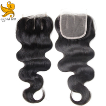 Unprocessed Brazilian Virgin Hair With Closure 4Pcs Lot Hair Bundles With Lace Closures Brazilian Body Wave