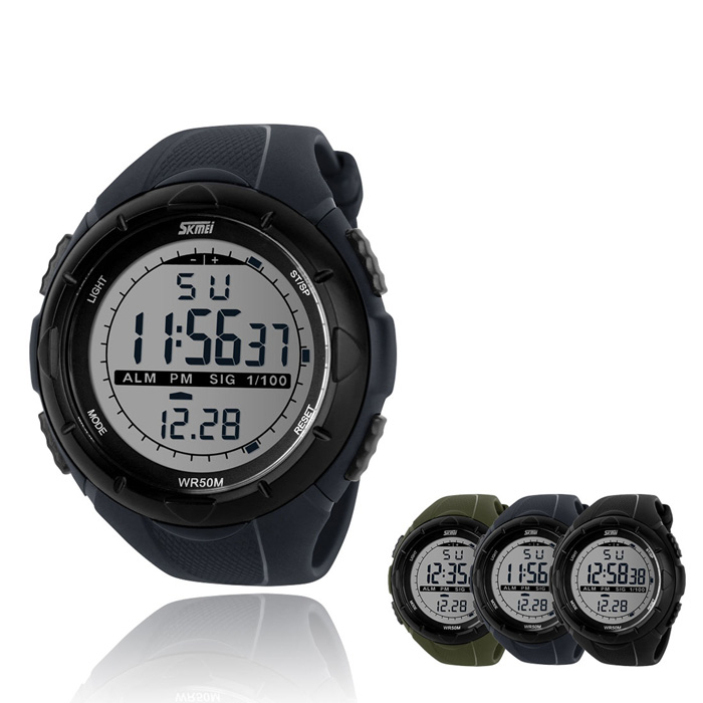 Splendid Top Quality Design Black Men LED Digital Military Watch Dive Swim Watches Outdoor Sports Wristwatches