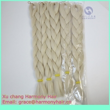 FREE SHIPPING (10pcs/lot) 24″ blonde color box braids hair/box braiding hair extensions/cream color jumbo braids synthetic hair