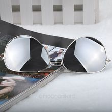 UV Protection Fashion Popular Cool Sunglasses Versatile for use Goggle AVIATOR Metal Eyewear Bat Mirror J