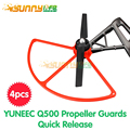4pcs YUNEEC Q500 Quick Release Propeller Protector Guard Bumper Shielding Ring Snap On Off