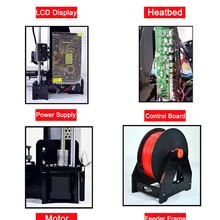 3d printer DIY Kit Reprap Prusa i3 The 8th Genaration P802 3d printer 1 Rolls Filament