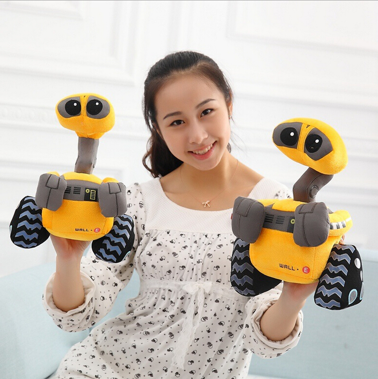35cm Big Size Cartoon Robot  WALL.E Plush Toys Stuffed Anime Toys Factory Supply Christmas gift for Kids Children
