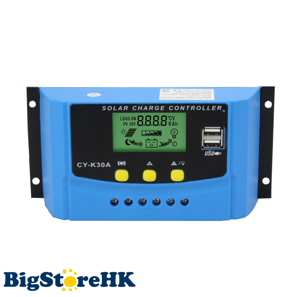 Solar Charge Controller 30A 12V 24V LCD Display Dual USB 5V 2A Solar Panel Battery Regulator Adjustable Parameter High Quality Solar Charge Controller 30A 12V 24V LCD Display Dual USB 5V 2A Solar Panel Battery Regulator Adjustable Parameter High Quality