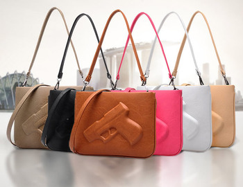2015 женщин сумки мода сумка пистолет день муфты конверт сумка опрятный стиль старинных сумка пистолет 3D сумки sg243