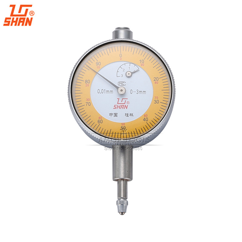dial indicator 0-3mm/0.01mm measuring tools dial test gague bore gauge reloj comparador ferramentas