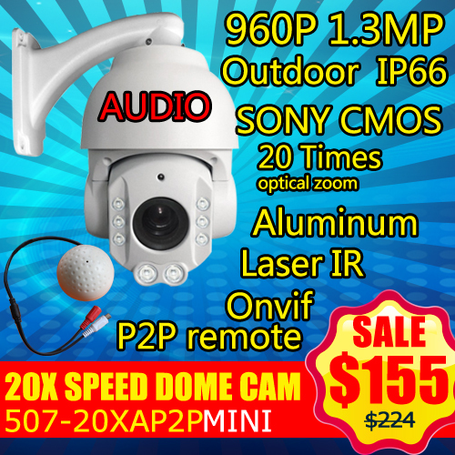 Камера наблюдения SUNBA 507/20xa P2P /1.3MP HD 960 P iP Ptz P2P Onvif Houseing 507-20XA P2P
Камера наблюдения SUNBA 507/20xa P2P /1.3MP HD 960 P iP Ptz P2P Onvif Houseing 507-20XA P2P