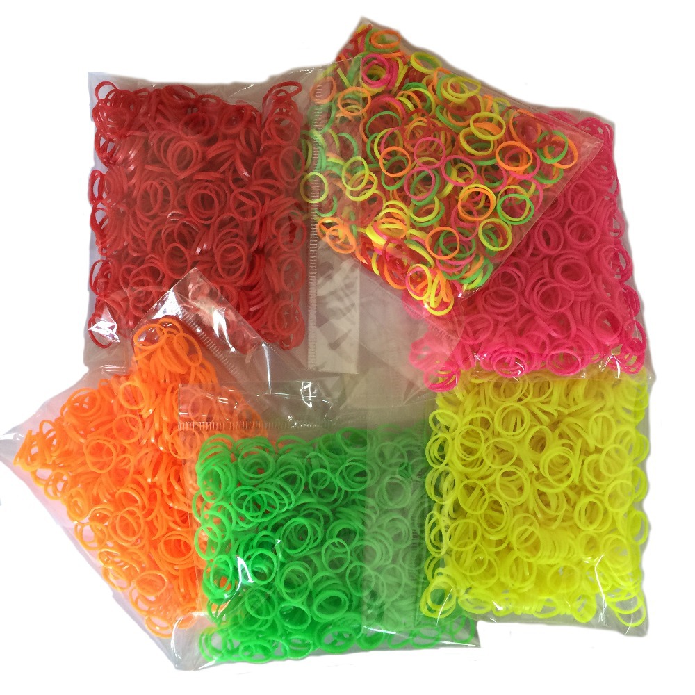 2015 New Trendy Rubber Bands 1cm 600pcs bag Kids Baby Child Elastic Hair Band Tie Rope