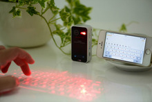 Newest Ultra Portable Virtual Projection Laser Keyboard Mini Wireless Bluetooth Keyboard for iPhone 6 Tablet PC