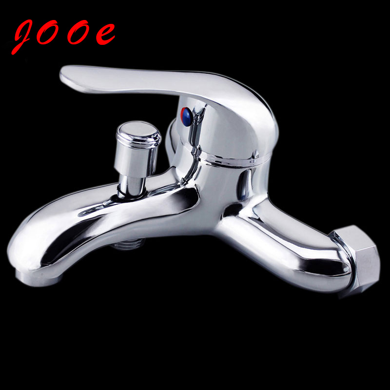 Jooe Wall Mounted brass bathroom shower faucets Mixer Hot and cold water shower mixing valve water tap robinet baignoire