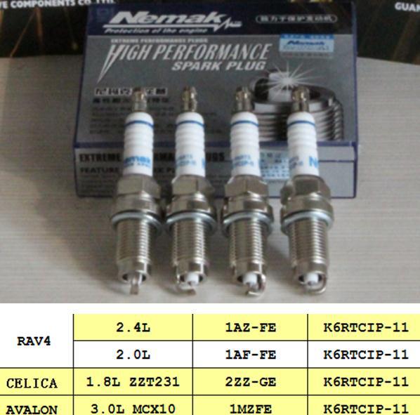 Platinum iridium spark plugs for toyota rav4/CELICA/AVALON car engine       car spark plug fit for 1AF-FE/1AZ-FE engine ignition