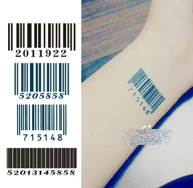 Barcode Tattoo Sticker | freeshipping stickers tattoo taty tattoos tattoo sticker Barcode Tattoo Sticker | freeshipping stickers tattoo taty tattoos tattoo sticker